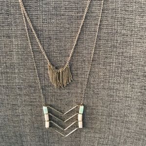 Baublebar double hanging necklace